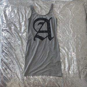 Letter “A” Gray Dress